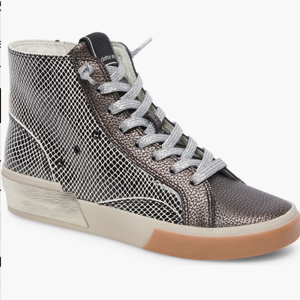 Dolce Vita Women's Zohara High-Top Lace-Up Sneakers size 9.5